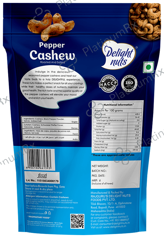 Delight Nuts Pepper Cashew