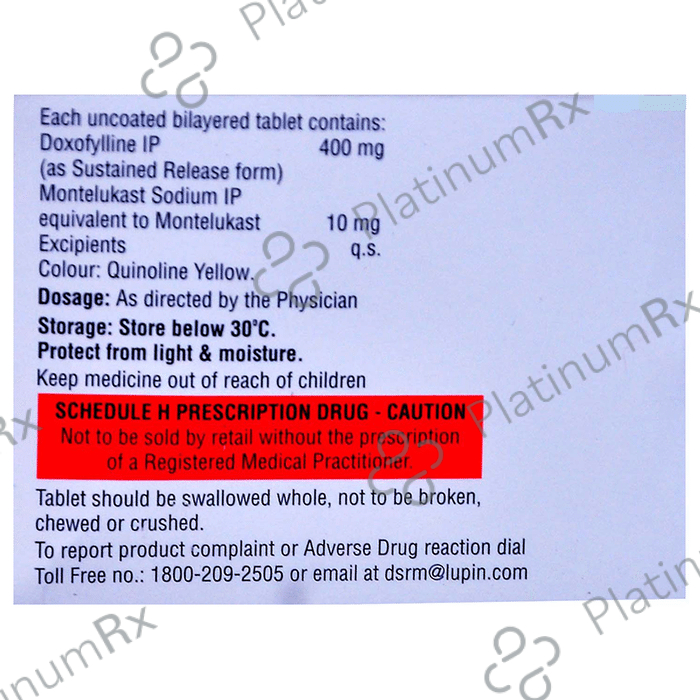 Doxiflo M 400/10mg Tablet SR 10s