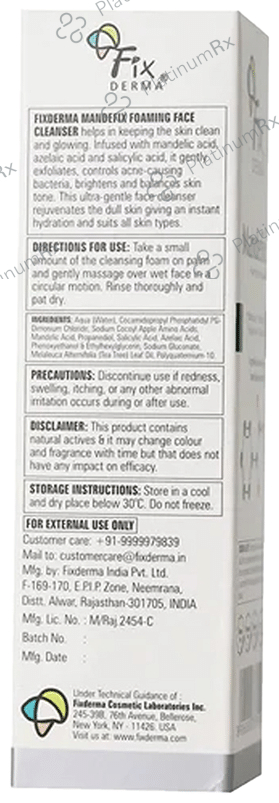 Fixderma Mandefix Foaming Face Cleanser 50 ml