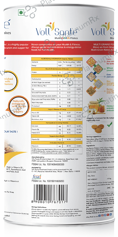 Voll Sante Multigrain Flakes