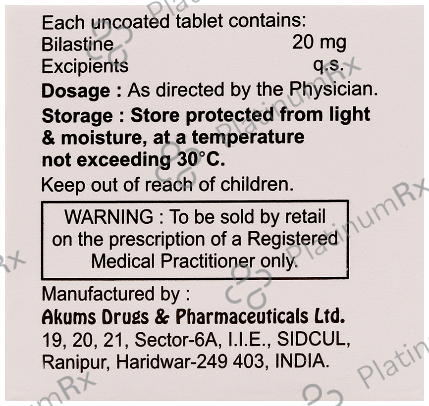 Urtirid 20 Tablet