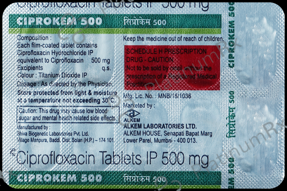 Ciprokem 500mg Tablet