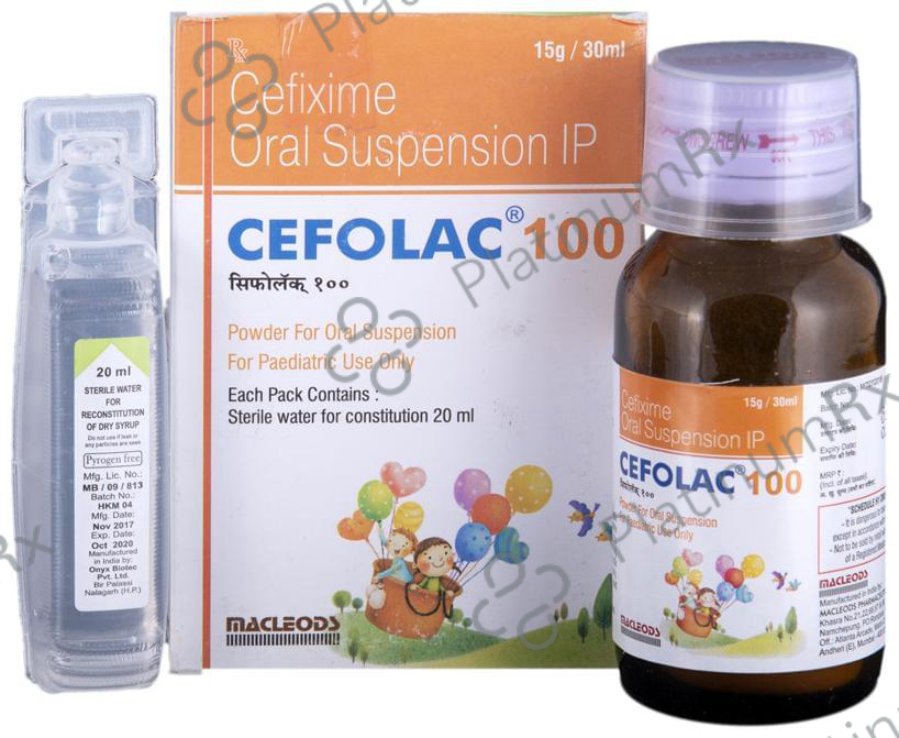 Cefolac 100mg Oral Suspension 30ml