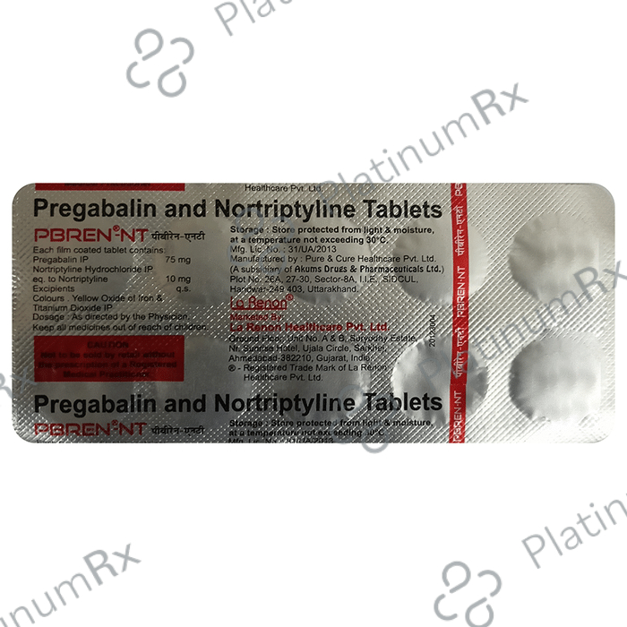 Pbren NT 75mg/10mg Tablet