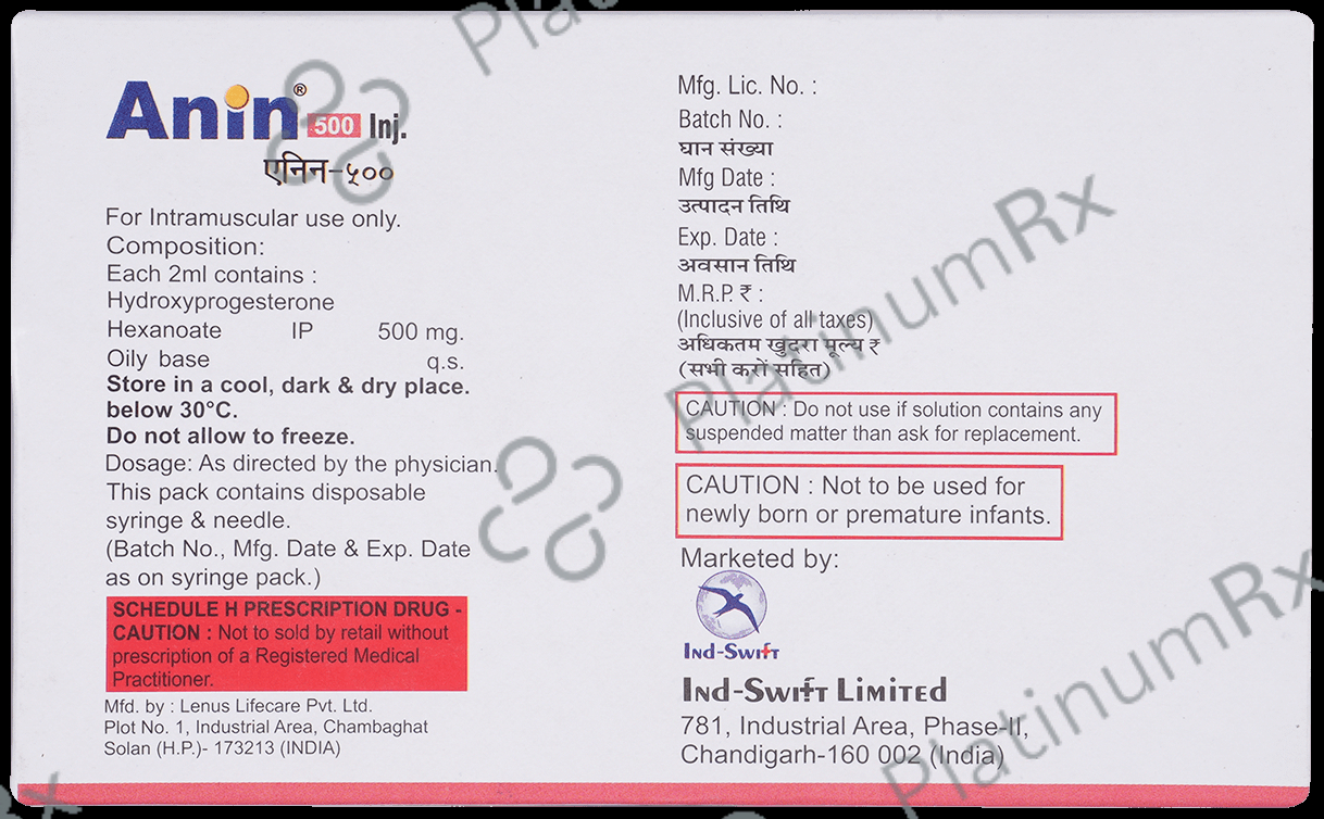 Anin 500mg Injection