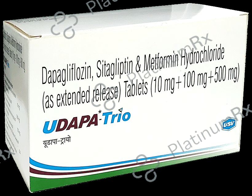 Udapa Trio 10/500/100mg Tablet ER 10s