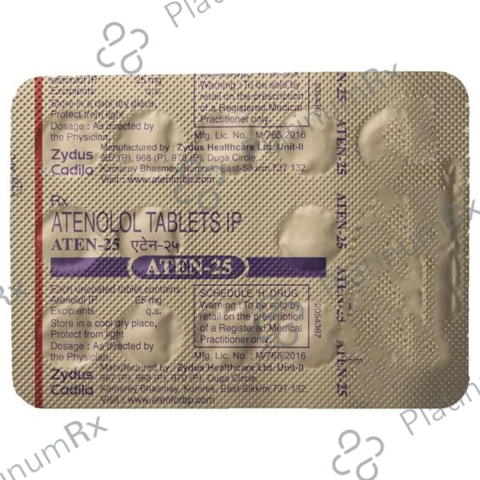 Aten 25mg Tablet 14s