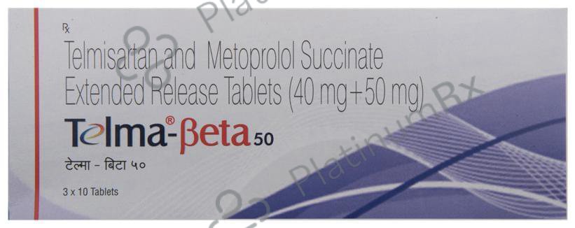 Telma Beta 50/40mg Tablet ER 10s