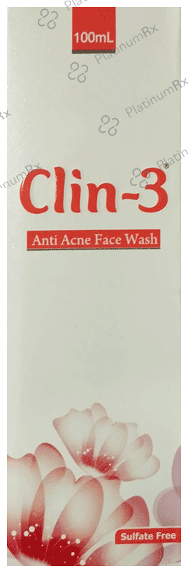 Clin - 3 Anti-Acne Face Wash - Sulphate-Free