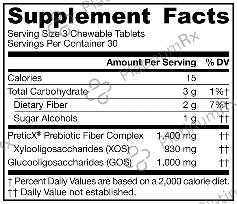 Jarrow Formulas Prebiotics XOS+GOS Chewable Tablet - Nourishes the Gut Microbiome