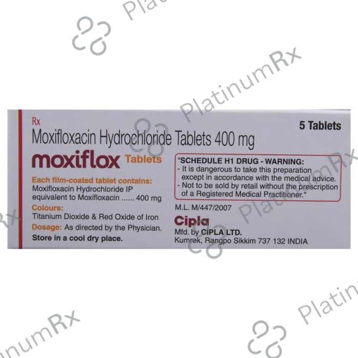 Moxiflox 400mg Tablet 5s