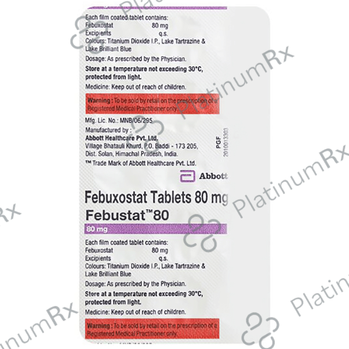 Febustat 80mg Tablet 15s