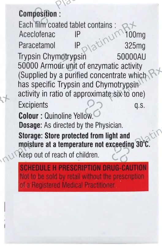 Acefliptc 100mg/325mg Tablet