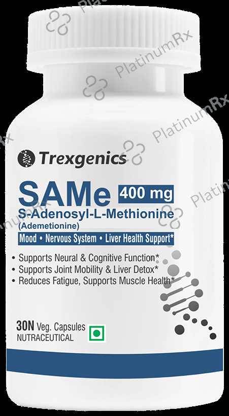 Trexgenics SAMe S-Adenosyl L-methionine 400mg Veg Capsule
