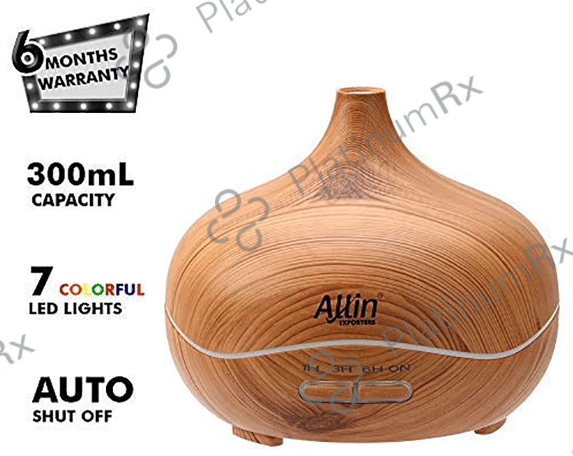 Allin Exporters DT 1518 Aromatherapy Diffuser & Ultrasonic Cool Mist Humidifier (300ml Tank)