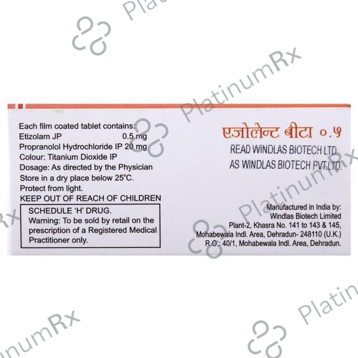 Ezolent Beta 0.5 Tablet