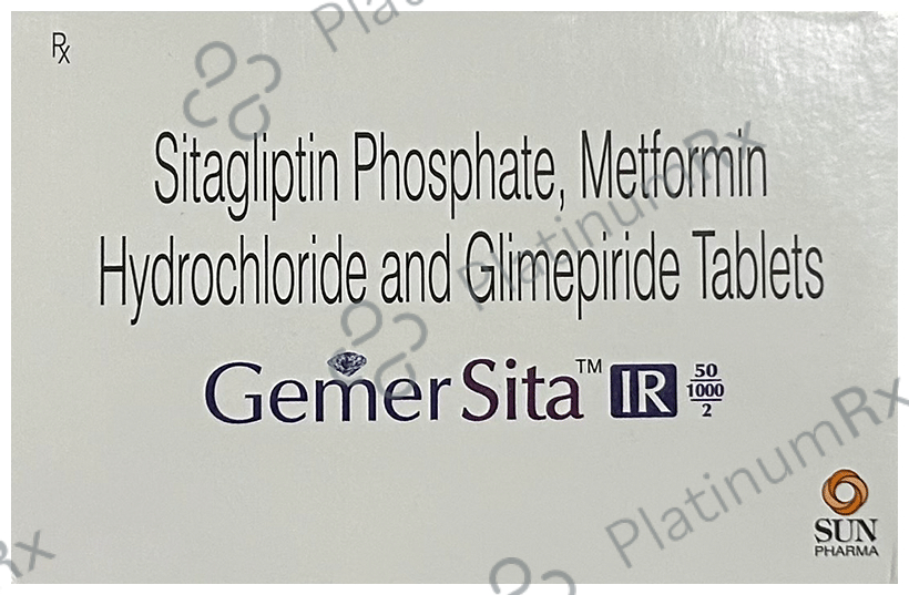 Gemer Sita IR 50/2/1000mg Tablet 10s