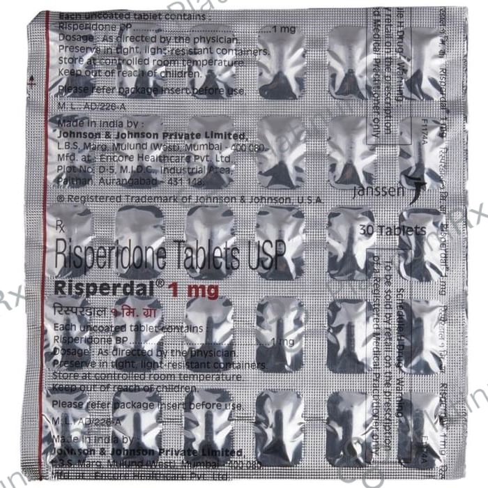 Risperdal 1mg Tablet 10 Tablet