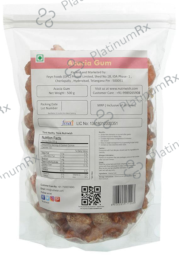 Nutriwish Acacia Gum (Dink/Gound) 500 gm
