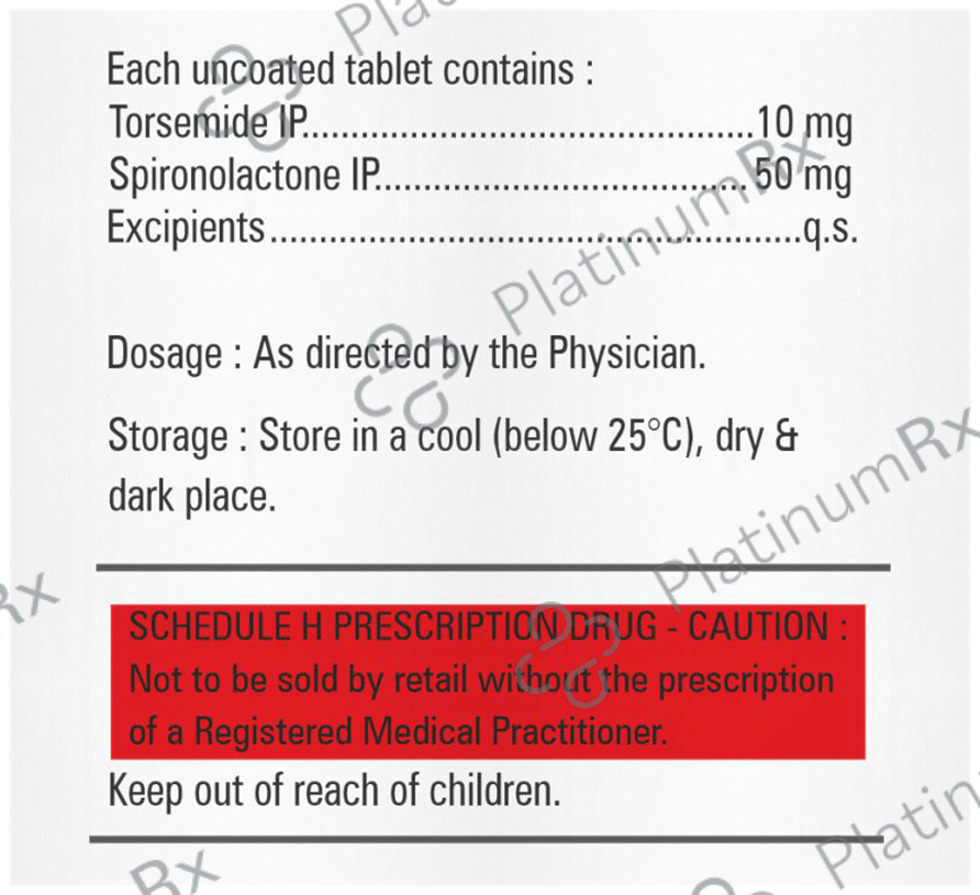 Torsetime S 50mg/10mg Tablet
