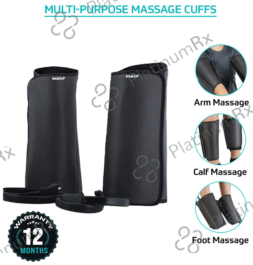 beatXP Air Stream Compression Leg and Arm Massager Black