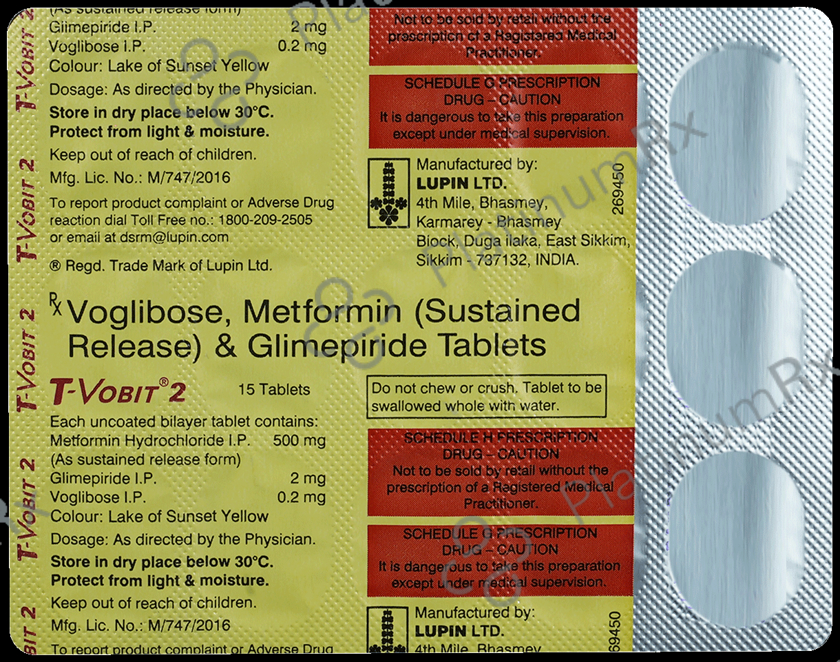 T Vobit 2 2/500/0.2mg Tablet SR 15s