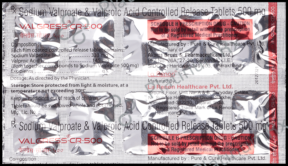 Valgress CR 500 Tablet 10s