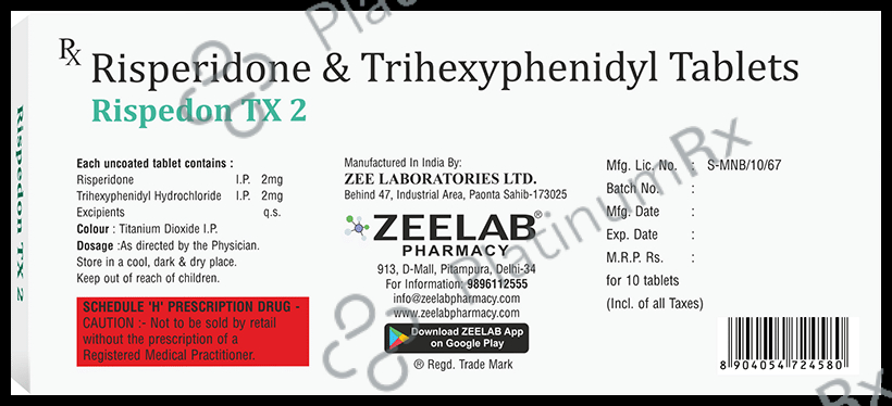 Rispedon TX 2mg/2mg Tablet