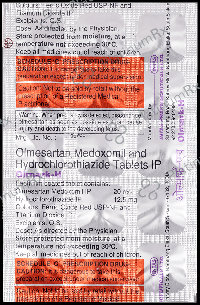 Olmark H 12.5/20mg Tablet 15s