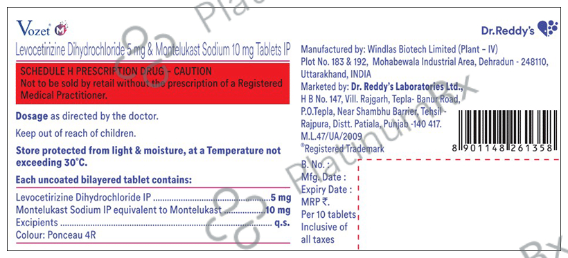 Vozet M 5/10mg Tablet 10s