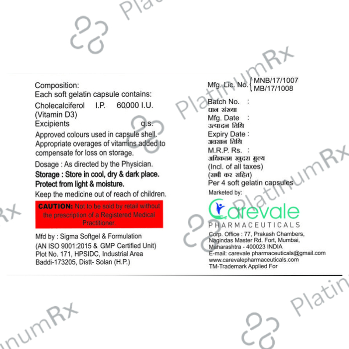 CV 60K Softgel Capsule