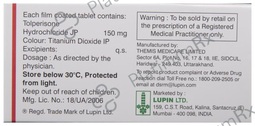 Tolifast 150mg Tablet 10s