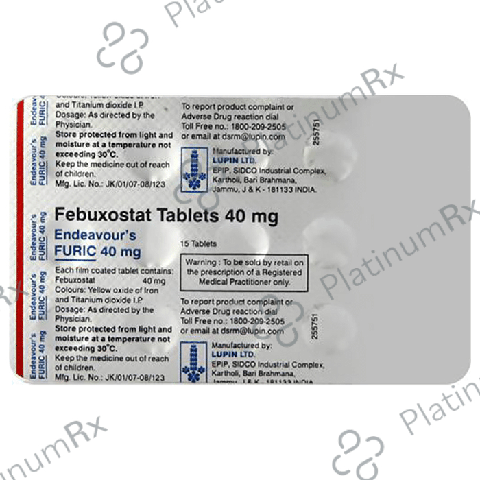 Furic 40mg Tablet 15s