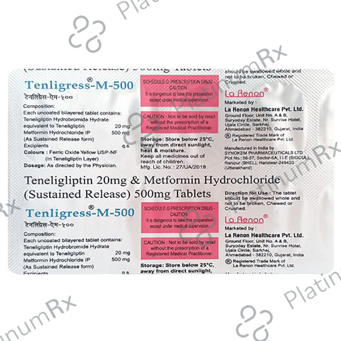 Tenligress M 500/20mg Tablet SR 10s