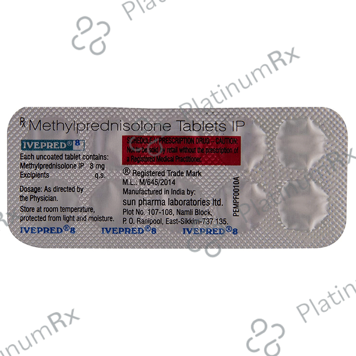 Ivepred 8mg Tablet 10s