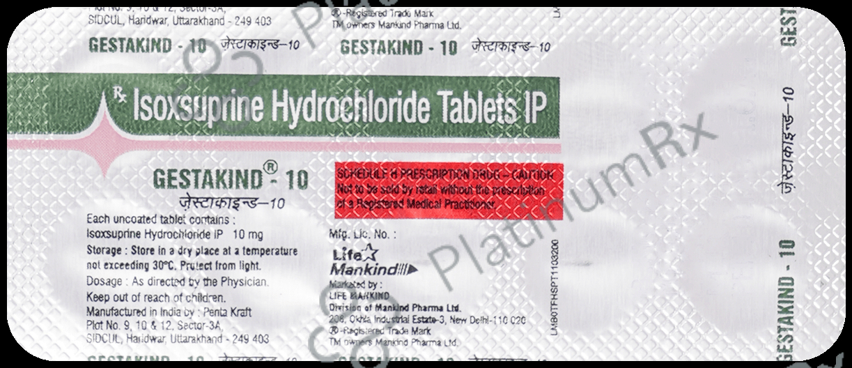 Gestakind 10mg Tablet 10s