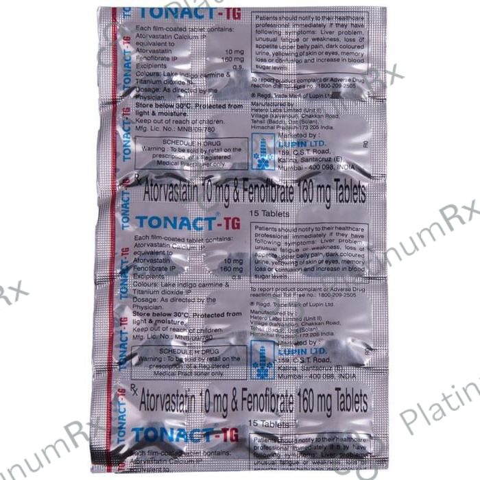 Tonact TG 10/160mg Tablet 15s