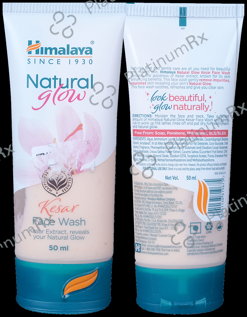 Himalaya Natural Glow Kesar Face Wash 50 ml