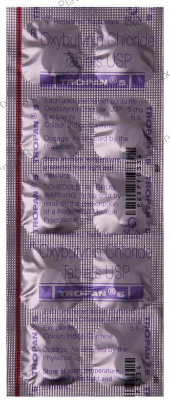 Tropan 5mg Tablet 10s