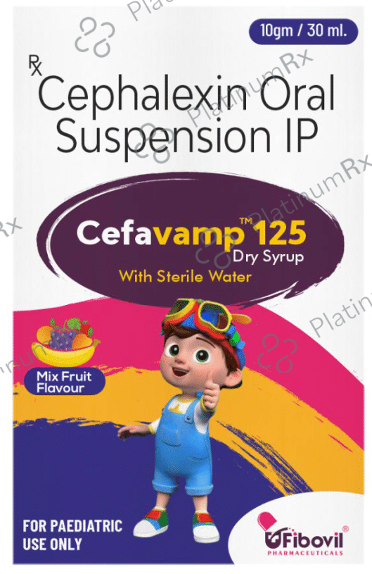 Cefavamp 125 Dry Syrup Mix Fruit