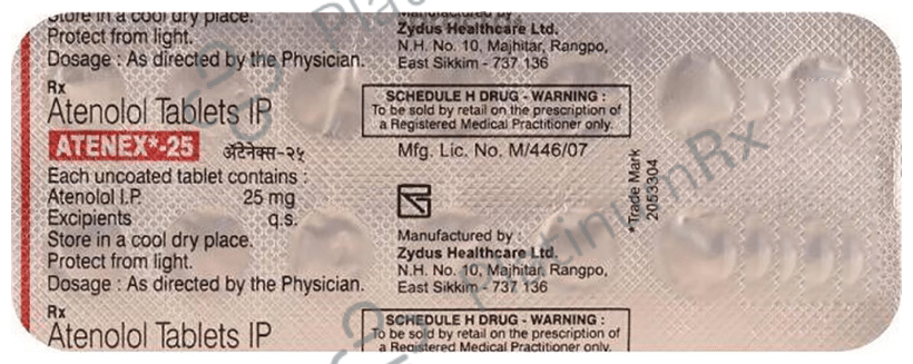 Atenex 25mg Tablet