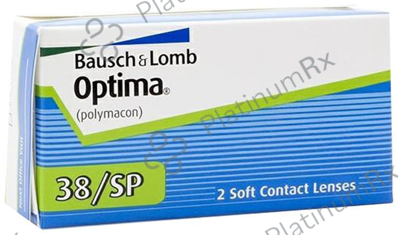 Bausch + Lomb Optima 38/SP Contact Lens Optical Power -3.25 Transparent Spherical