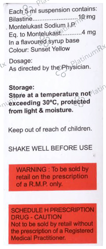 Prulastin M Oral Suspension 60ml