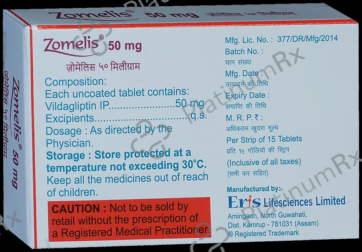 Zomelis 50mg Tablet 15s