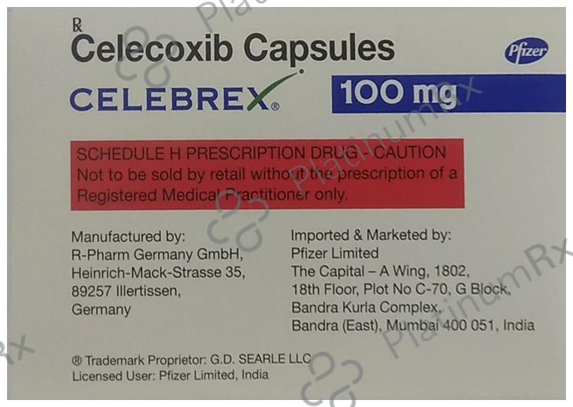 Celebrex 100mg Capsule 10s