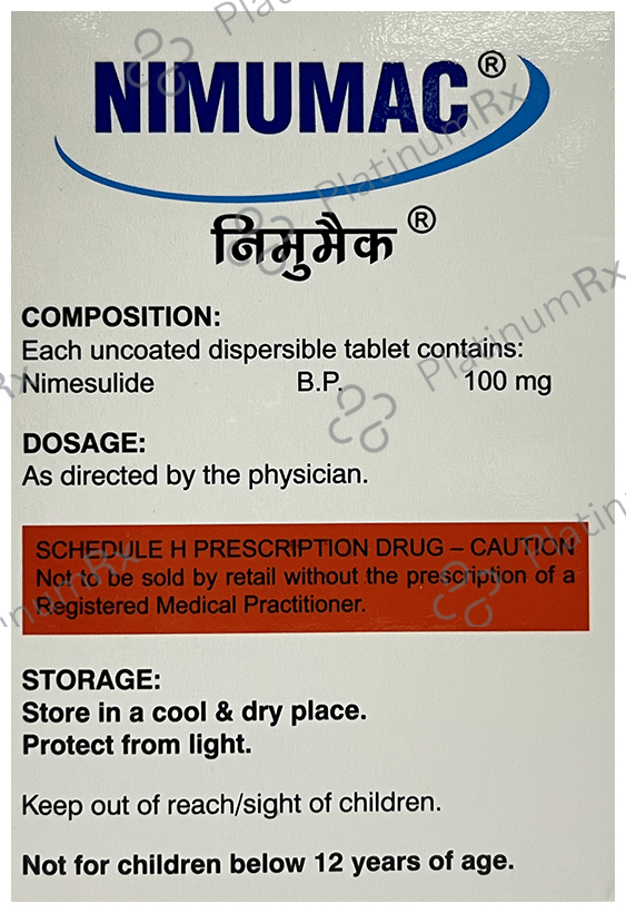 Nimumac Tablet DT Vanilla