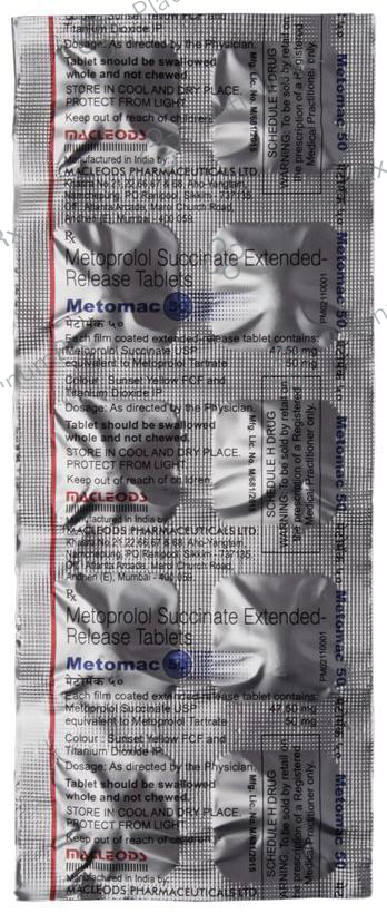 Metomac 50mg Tablet ER 10s