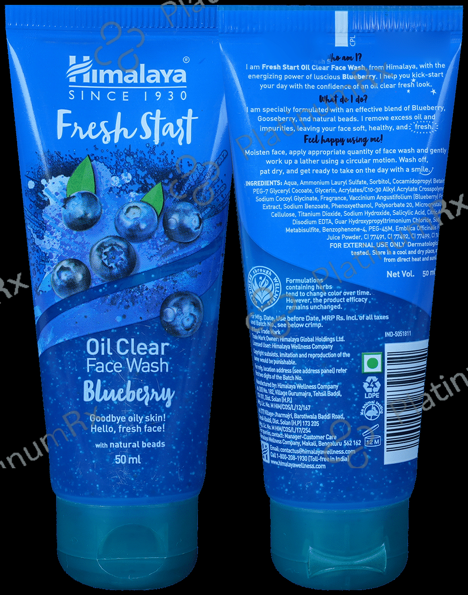 Himalaya Personal Care Fresh Start Oil Clear Blueberry Face Wash 50 ml