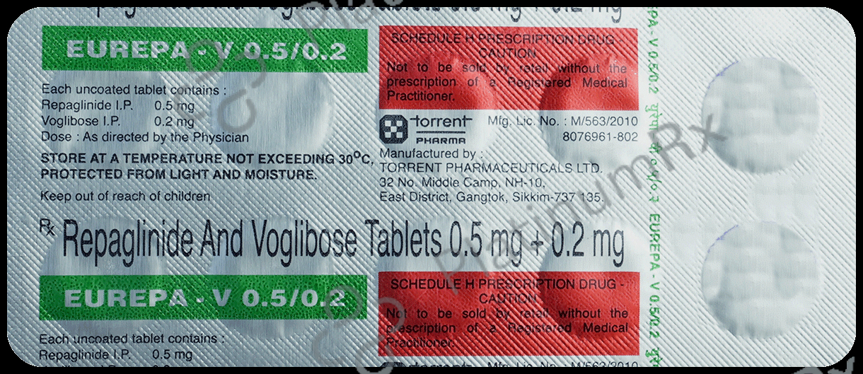 Eurepa V 0.5/0.2mg Tablet 10s