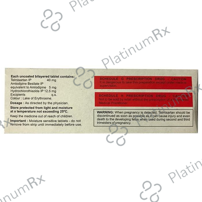 Tellzy AH 5/12.5/40mg Tablet 15s